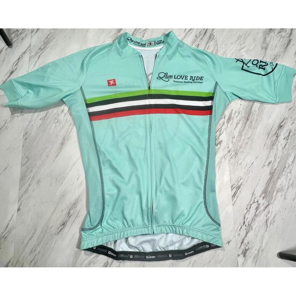 Live Love Ride Portugal Cycling Jersey Mens L 40 Cofidis Pro Style #9